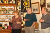22nd January. Party celebrating Revd Caroline's birthday as well as the  presentation of a holiday voucher to Bob acknowledging his hard work renovating the Vicarage at St- Vincent-Sterlanges.